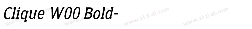 Clique W00 Bold字体转换